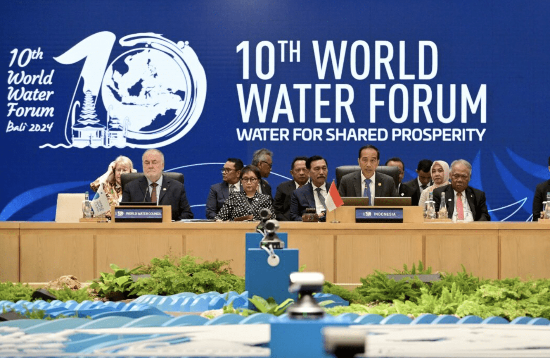 President Joko Widodo opened the High-Level Meeting Session of the 10th World Water Forum Summit at the Bali International Convention Center (BICC), Badung Regency, Bali Province, on Monday, May 20, 2024. Photo: BPMI Setpres/Muchlis Jr.