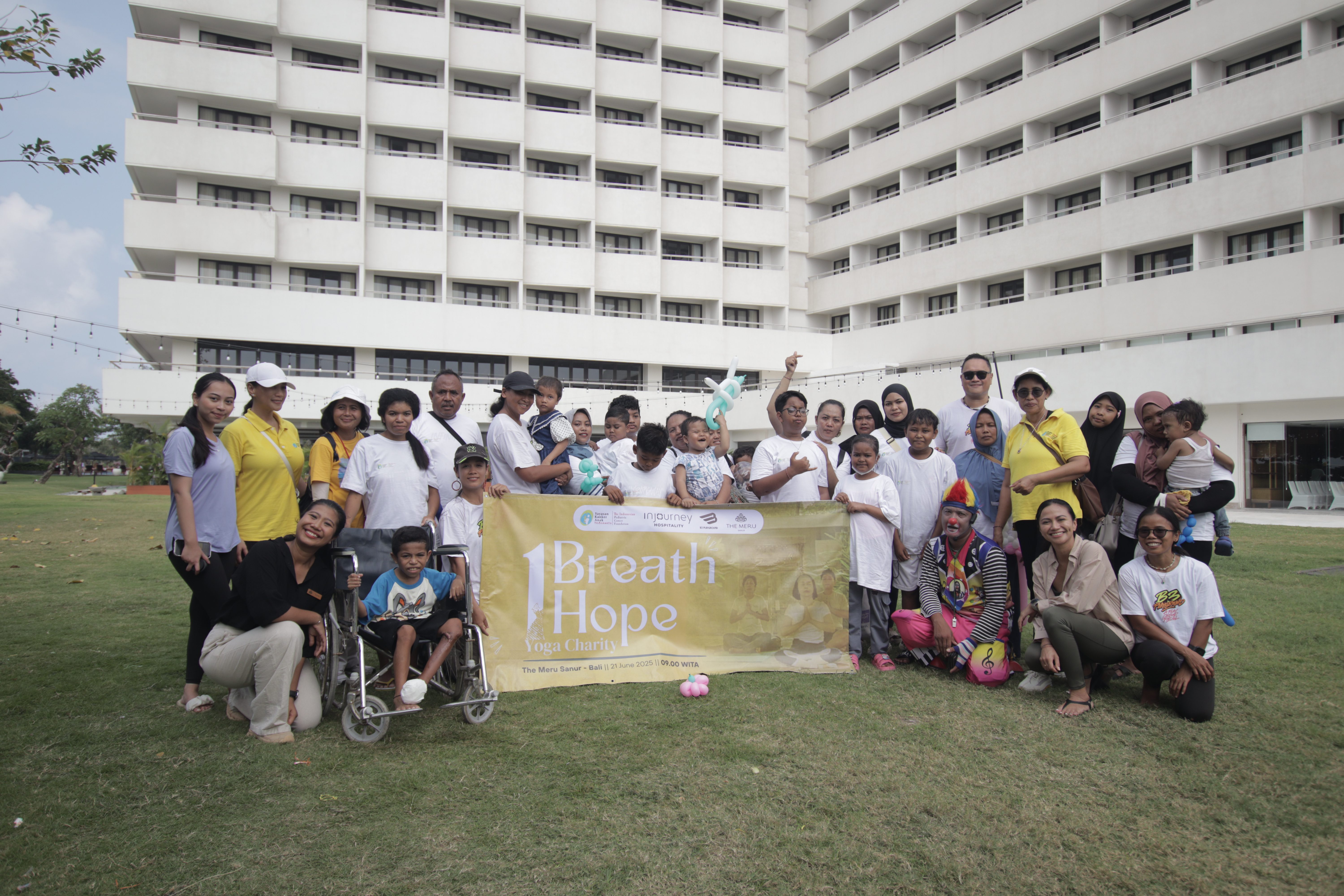 One Breath One Hope: InJourney Hospitality and The Meru Sanur Celebrate International Yoga Day with the Indonesian Paediatric Cancer Foundation